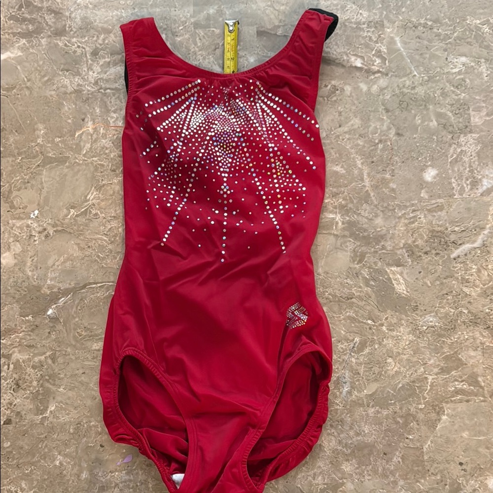 Red Rhinestone Leotard